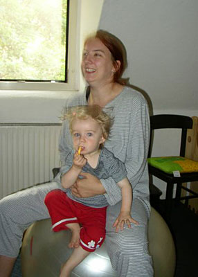 Kyra und Mama
